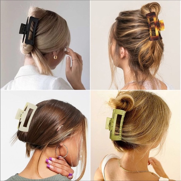 4 Inch Nonslip Large Acrylic Claw Clip (4 Pcs) - Picture 7 of 8